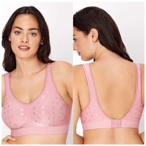 Bali : size M : magenta full coverage ‘ComfortFlex Fit Shaping’ Wireless dot Bra